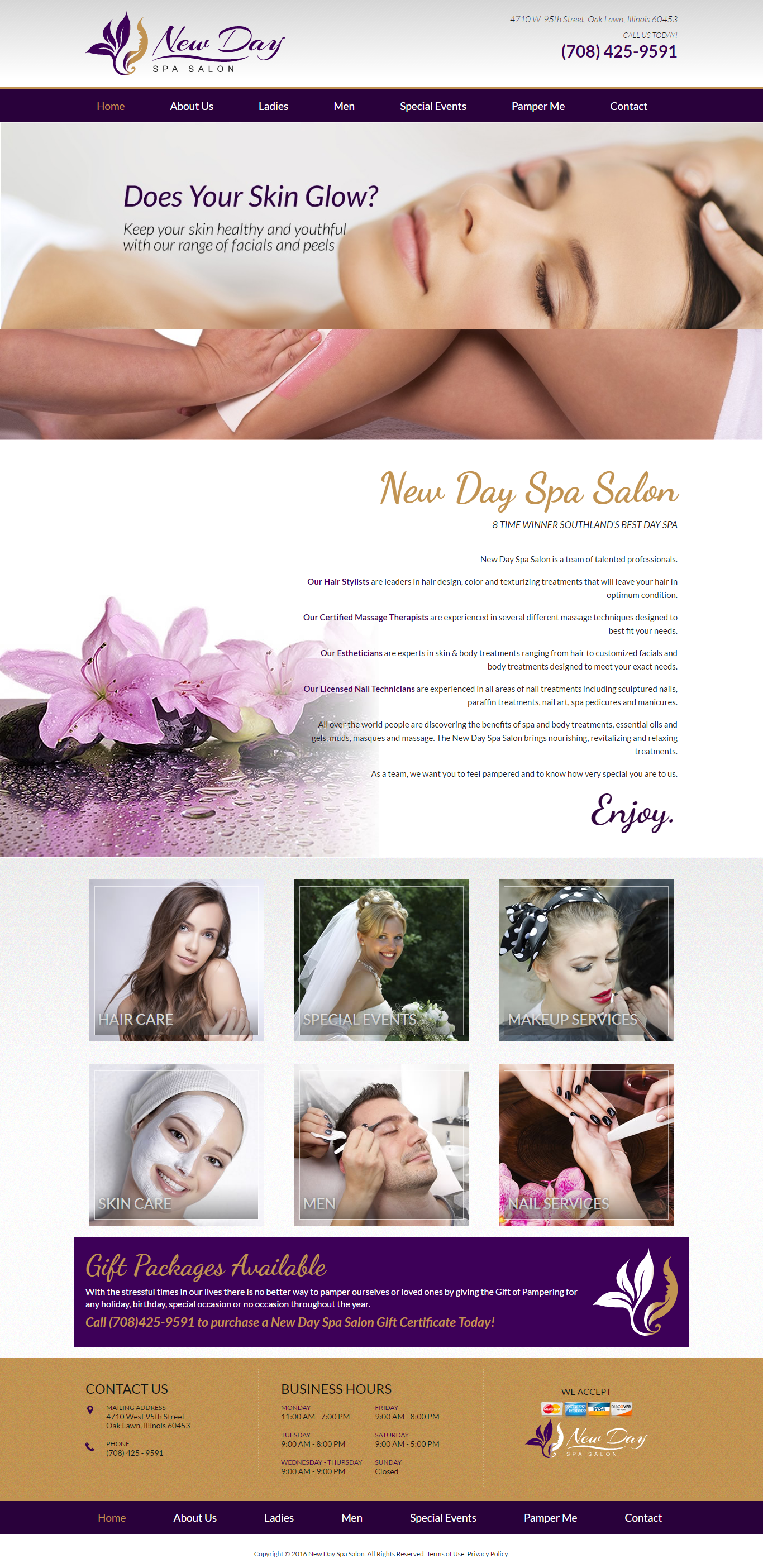 Thiết kế website NEW DAY SPA đẹp, chuyên nghiệp chuẩn SEO